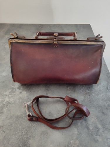 Sac médecin vintage - , cuir