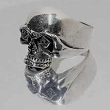 Bague Skull Chanceux As De