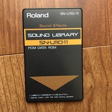 Roland SN-U110-11 Son Bibliothèque Pcm Carte pour U-110 U-220 Synthesizers Used