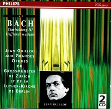 BACH Clavierübung III Offrande Musicale Jean GUILLOU  [2xCD] Mint RARE