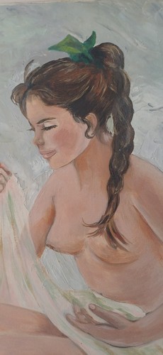 Tableau ancien portrait - portrait, femme