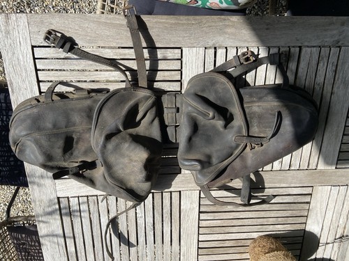 Double fontes sacoches cuir - sacoches,