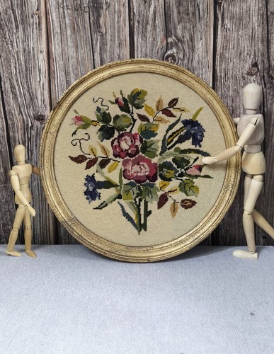 Tapisserie canevas fleurs