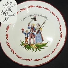 Assiette ST-CLEMENT XXème 