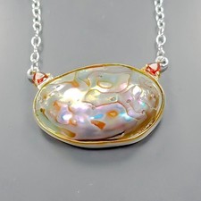 Bijou femme collier coquille