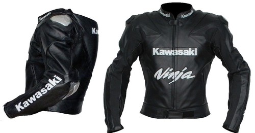 Kawasaki veste cuir moto - cuir,