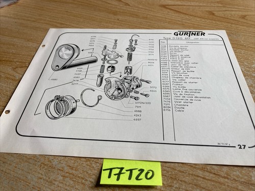 Gurtner carburateur d12g 617 - gurtner,