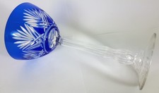 Vin Verre Ponçage à la Main Tige Creuse Cabane de Josephine? Um 1910 - 20 AL360