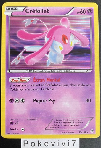 Carte pokemon crefollet 101 - pokemon,