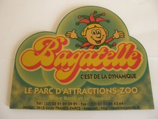 ancien tapis de souris publicitaire  "parc de Bagatelle"