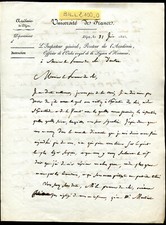 lettre ancienne.Université de France.Dijon pour Autun.époque Louis-Philippe.1845