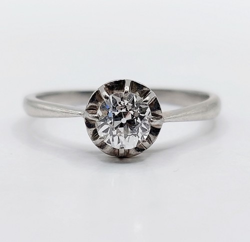 Bague solitaire art - , deco