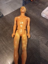 Mattel Barbie Ken Doll 1983 Head 1968 Body Blonde Molded Hair Blue Eyes 12” C173