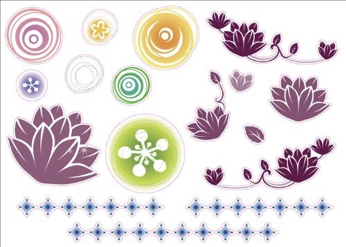 Motif fleur illustration - motif,