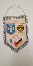 FANION COUPE D'EUROPE DE L'U.E.F.A.  A.J.AUXERRE / BORUSSIA DORTMUND 1/2 FINALE