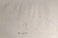 Beau Dessin D'Alain Bonnefoit Peintre Né En 1937 Érotique