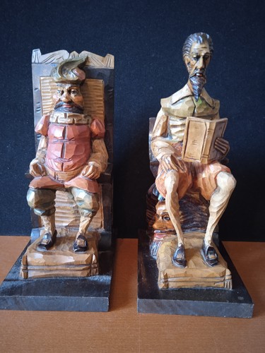 Paire serre livres - serre, bois