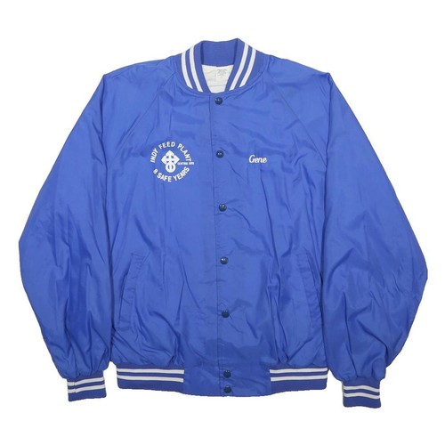 Veste bomber bleu nylon - en,