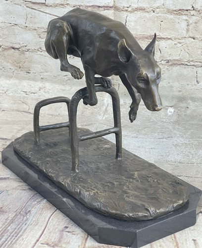 Saut course chien - chien, bronze
