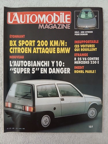 Automobile 466 4 1985 - l'automobile, 4/1985