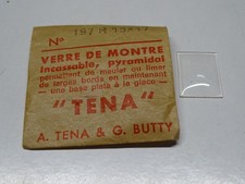 VERRE MONTRE 15 x 17 mm RECTANGLE BASE PLATE DESSUS DOME PYRAMIDAL