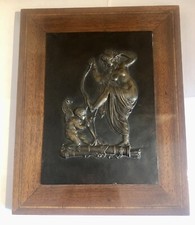 BAS RELIEF EN BRONZE FEMME 