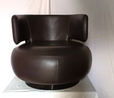 Fauteuil tournant curl - fauteuil, cuir