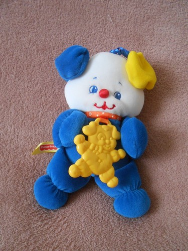 Doudou peluche chien - , blanc