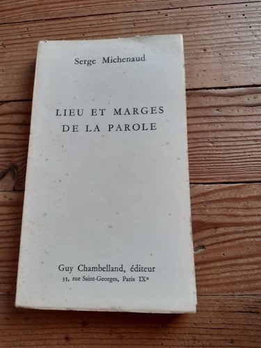Lieu marges la parole - de,
