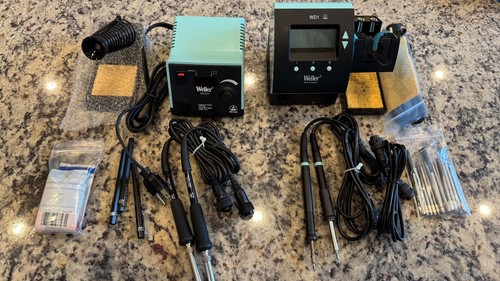 Two weller soldering - weller, stations