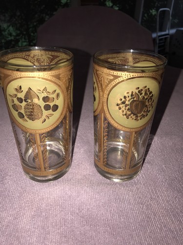 Gold cera glasses - fruit, (2