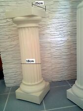 Colonne dorique H:79cm ivoire PILIER Stèle DECO plâtre armé(staff).@rticle neuf