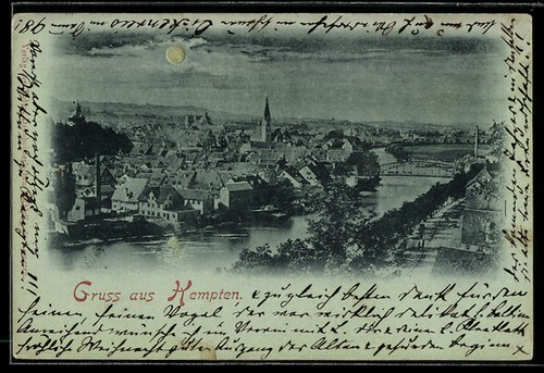 Carte postale clair - au, lune