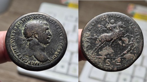 Trajan sesterce - trajan,