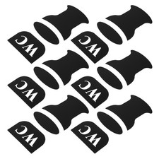  6 Pcs Logo Autocollant Mural