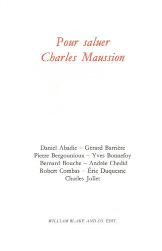 Pour saluer charles maussion - pour,