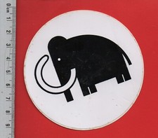 ❤ MAMMOUTH - SUPERMARCHE HYPERMARCHE MAGASIN ENSEIGNE - AUTOCOLLANT VINTAGE ❤