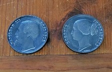 Rare paire de médaille Exposition Universelle Paris Napoléon III & Eugénie 1855