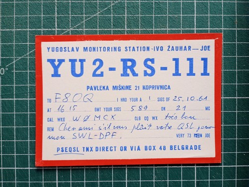 Br0654 carte radio - radio, qsl