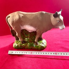 Grand santon ancien de crèche le Boeuf en plâtre 16 cm Devineau ?