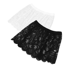 2 Pcs Jupe En Dentelle