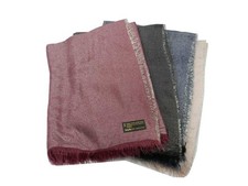 Étole Femme Lumineuse Rose Bleu Noir Gris Bordeaux Lurex Argenté