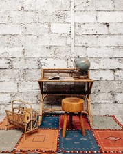 Edouard, le bureau en rotin