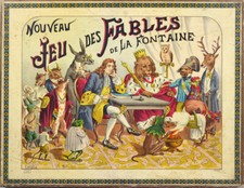 [JEU de LOTO] Nouveau jeu des fables de La Fontaine - Léon Saussine - circa 1885