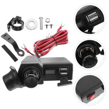  Imperméable à l'eau 5V 3.4A Moto Double chargeur de téléphone USB 10V-24V avec