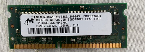 Barrette mémoire 64mo - barrette,