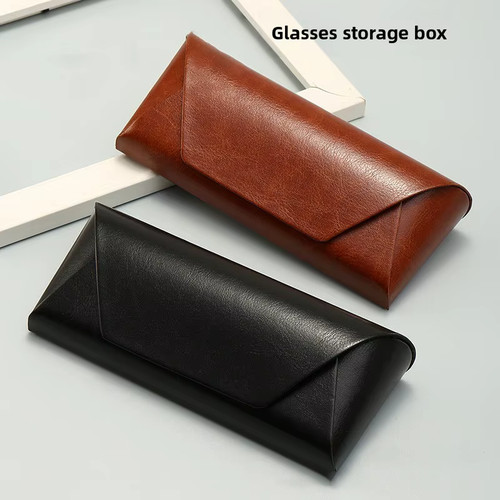 étui lunettes cuir vintage - Étui,