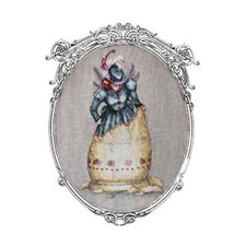 Nimue point de croix set "Lili", motif à compter, 159-h10k, 11x18cm