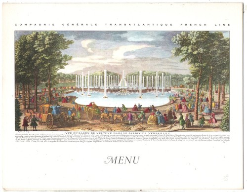 Menu paquebot liberte - liberte, du