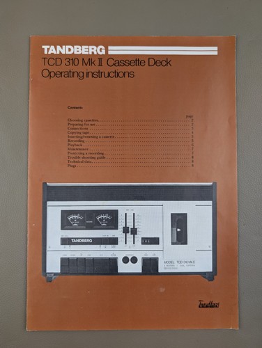 Tandberg tcd 310 mkii - tcd, cassette
